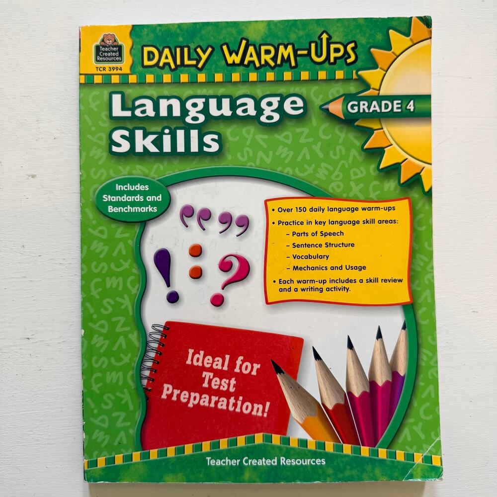 Daily Warm-Ups Language Skills Grade 4 TCR 3994 Teacher Created Resources